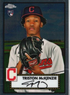 2021 Topps Chrome Platinum Anniversary #8 Triston McKenzie - Image 1 of 2