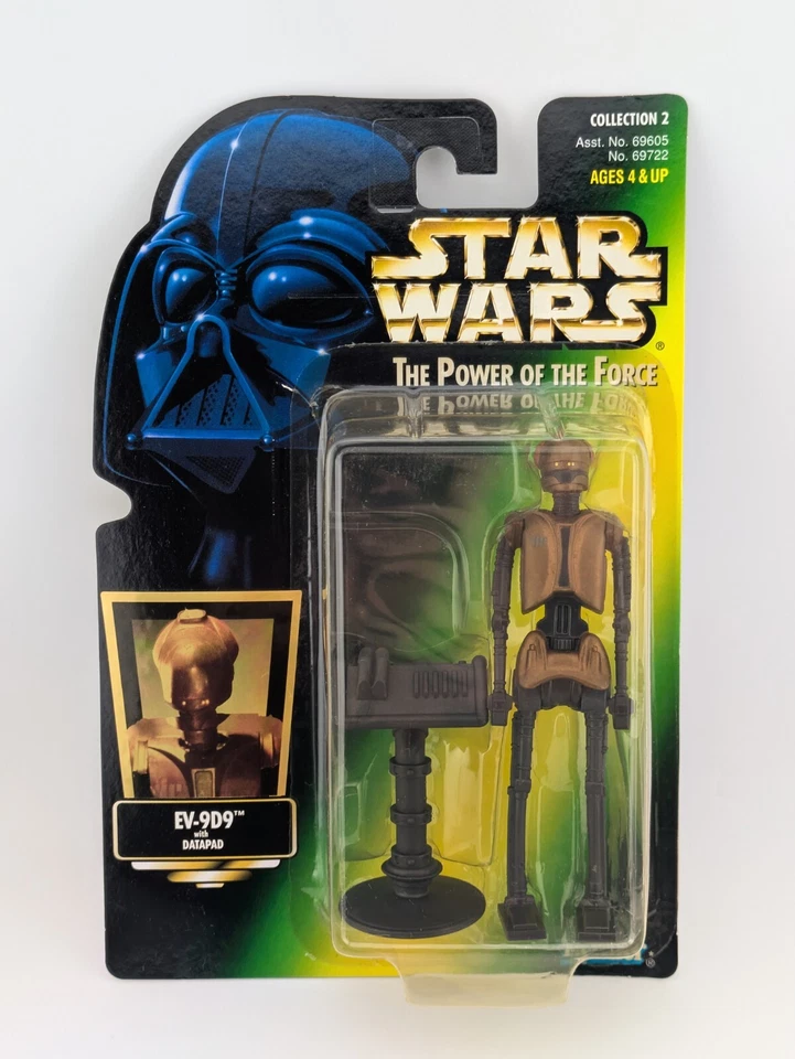 Kenner Star Wars POTF EV-9D9 With Datapad Green Card Holo Photo Hasbro NEW - Image 1 of 2