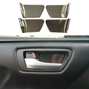 Cubierta de tazón de mango de acero color fibra de carbono apta para Toyota Camry 2012-2017 - Imagen 1 de 12