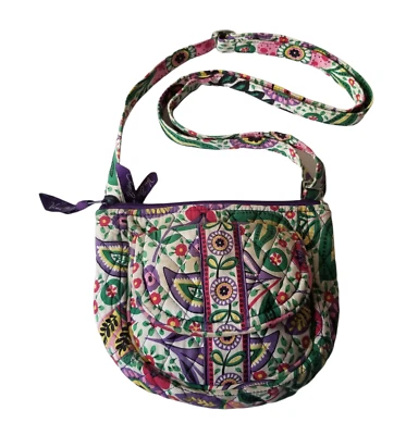 Vera Bradley Viva La Vera Bolso Bandolera Sillín Floral Acolchado Foto 1 de 4