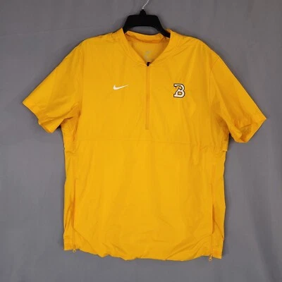 Camisa Nike Para Hombre 1/4 Cremallera Malla Forrada Manga Corta Talla Cremallera Bolsillos Ventilados Talla L Foto 1 de 4