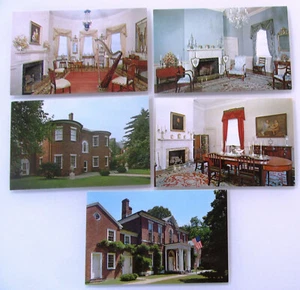 Postkarten Lot 5 x WASHINGTON DC Dumbarton House Que Street Postcards ca. ~1975 - Bild 1 von 2