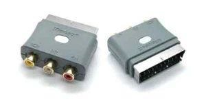 Genuine Microsoft Xbox 360 Original SCART Composite RCA AV Adapter - Picture 1 of 1
