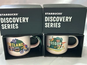 Starbucks Set di tazze da caffè Portland & Oregon Discovery Series 2024 14 oz - Foto 1 di 1