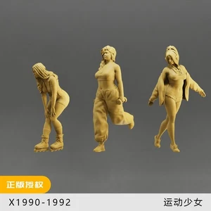 1:35 1:43 1:64 Exercise Beauty Girl Miniature Figure Model For Cars Vehicles - Picture 1 of 12