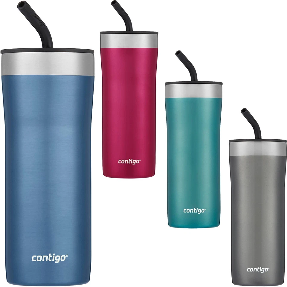 Contigo 24 oz. Streeterville Vacuum Insulated Stainless Steel Tumbler with Straw