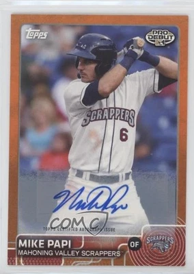 2015 Topps Pro Debut Orange Auto /25 Mike Papi #4 Auto - Image 1 of 2
