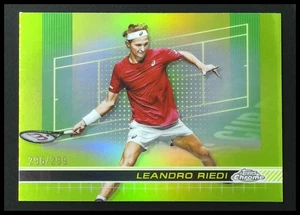 2024 Topps Tennis Chrome Leandro Riedi Lime Green Refractor /299 #199 - Picture 1 of 10