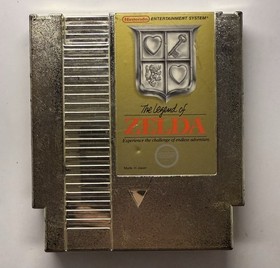 The Legend of Zelda Nintendo NES Gold Cart - Autentico - Testato