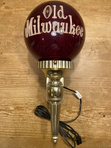 Vintage alte Milwaukee Bier Wandleuchter Leuchte 50er 60er Jahre (A) - Bild 1 von 20