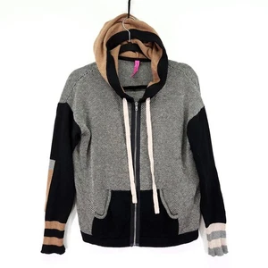 Sudadera con Capucha Zaket & Plover Mezcla de Cachemira Cremallera Completa Talla XS Marl Birdseye Suéter - Imagen 1 de 11