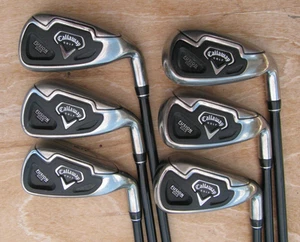 NICE CALLAWAY BIG BERTHA FUSION WIDE SOLE IRONS IRON SET REGULAR GPAPHITE 5-PW - Picture 1 of 11