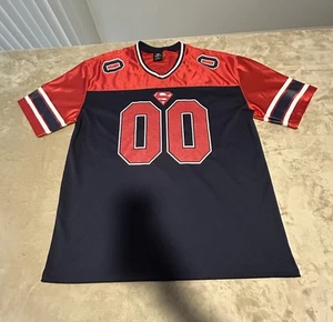 2015 Superman #00 Fußball Trikot Größe XL DC Comic rot weiß & blau - Bild 1 von 15