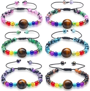 Sureio 6 Pcs Motion Sickness Bands Bracelet Anti Nausea Fashion Colors - Picture 1 of 6
