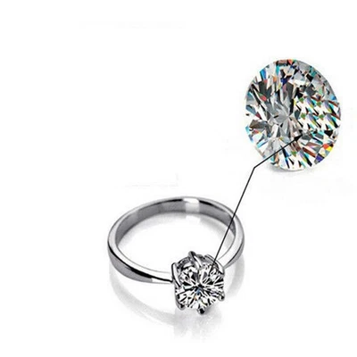 Moda Anello di cristallo Monili dell'argento Donne - Immagine 1 di 4