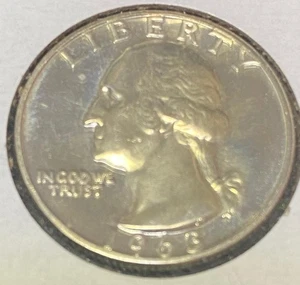 1963 Silver Proof Washington Quarter 3 - Picture 1 of 2