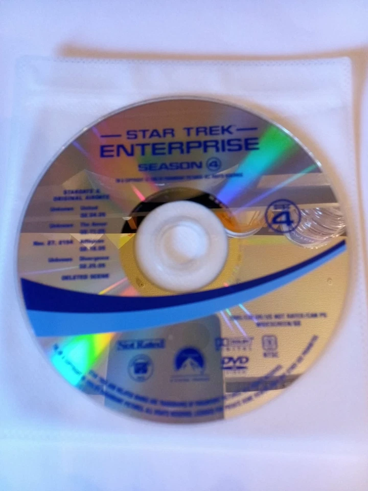 STAR TREK: ENTERPRISE-Replacement Disc-Season 4-Disc 4-DVD-NEW - Image 1 of 1