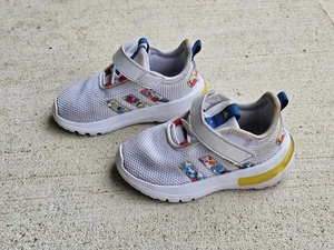 Adidas Racer TR23 Kinder Turnschuhe Kleinkind Größe 6K weiß Hakenschlaufe Laufen - Bild 1 von 13