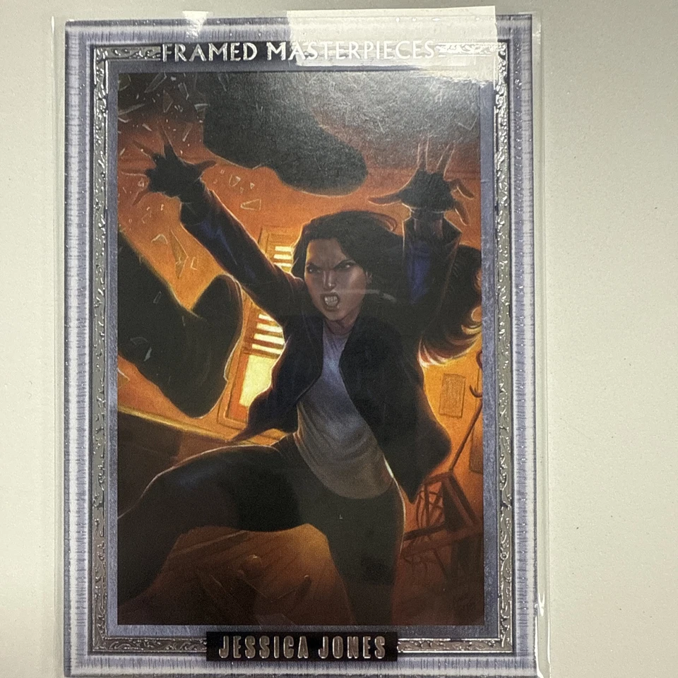 2024 Marvel Masterpieces Grego FRAMED MASTERPIECES SILVER Jessica Jones 10/10 - Image 1 of 4