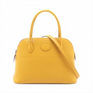 Hermès Bolide 27 Veau Epsom Jaune ambre Silver Metal Fittings Y: 2020 - Picture 1 of 11