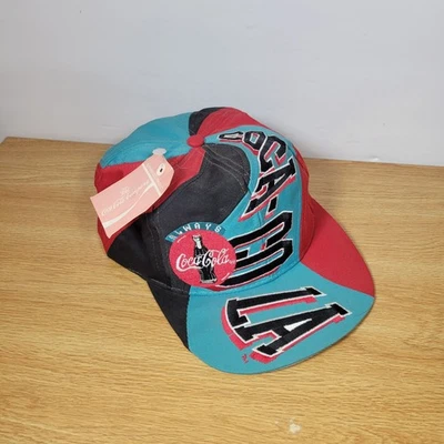 De colección Raro Coca Cola 1994 Coca-Cola Drew Pearson Soda Promo Remolino Sombrero Snapback  Foto 1 de 4