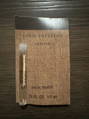 John Varvatos Artesanal EDT Frasco Muestra 1.5ml 0.05 fl oz Con Tarjeta Envío Gratis Foto 1 de 2