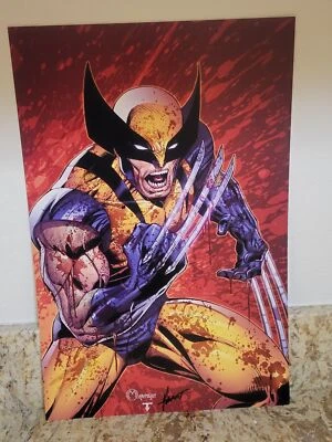 WOLVERINE by Marat Mychaels 11x17 Original Art Poster Print Marvel SIGNED w/COA