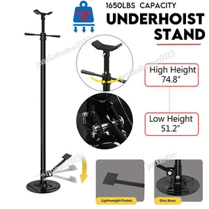 Vertical Transmission Pit Jack 750kg 3/4T with Pedal Engine Hoist Support Stand - Picture 1 of 10