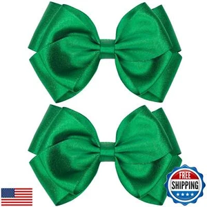 ZOLYCO 4.5-Inch Hair Bows Alligator Clips Delicate Satin Hair Accessories for - Picture 1 of 5