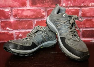 THE NORTH FACE Womens Hiking Trail Walking Ankle Shoe Grey Light Blue Size 7.5 - Picture 1 of 8