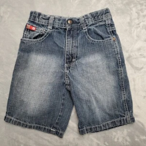 Vintage Southpole Shorts Boys 6 Blue Faded Denim Jorts Flat Front Y2K 90s Retro  - Picture 1 of 10