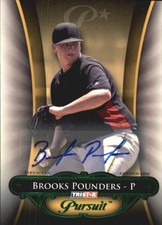 2010 TRISTAR Pursuit Autographs Green #21 Brooks Pounders /25