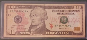$10 Star Note Series 2017a PF 0329-0439* Low Run Only 3,200,000 - Picture 1 of 2
