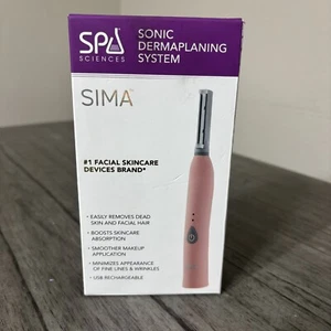 SPA SCIENCES SIMA Sonic Dermaplaning Tool Rechargeable Exfoliation Hair Removal - Picture 1 of 6