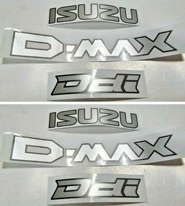 Isuzu DMAX pickup sticker decals logo side emblem fender 2 set "ISUZU D-MAX Ddi" - Picture 1 of 10