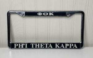 Phi Theta Kappa Fraternity Sorority Metal License Plate Frame Auto Vehicle 