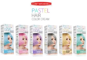 Tinte de cabello Carebeau PASTEL color crema gris ceniza azul púrpura rosa verde amarillo - Imagen 1 de 13