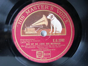 78rpm COMEDIAN HARMONISTS - DAS IST DIE LIEBE DER MATROSEN ! Schellackplatte - Imagen 1 de 2