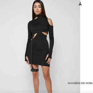 Maniere De Voir ausgeschnittenes Hosenträgerkleid Größe UK 6 US 2 Neu mit Etikett - Bild 1 von 10