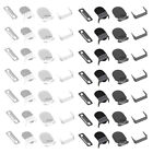 20 Sets Hook And Bar Fasteners Non Sewing Hook and Eye Closures for Tunics