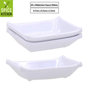 20pcs Melamine Dipping Sauce Dishes Sushi Soy Sauce Dipping Dishes Serving Bowl - Picture 1 of 2