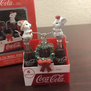 Mouse Christmas ornament  Coca-Cola Things Go Better With Coke Enesc1991 - Picture 1 of 9