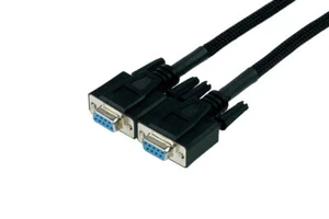 Phobya Serielles Kabel DB9 1:1 - 3m (Stecker - Stecker 9pol) - schwarz gesleevt - Picture 1 of 2