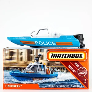 2018 Matchbox Power Grabs #65 Tinforcer™ WHITE | LIGHT BLUE | POLICE | FSB - Picture 1 of 1