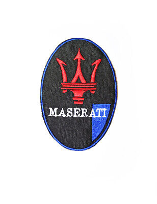 Star Sam® Parche Bordado Termoadhesivo Maserati Patch Motorbike Brand Embroidere • 7.35€
