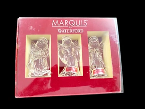 Set of 3 Waterford Marquis Crystal Angels Nativity Collection 3" Tall - Picture 1 of 13