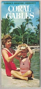 2 1960'S CORAL GABLES & SILVER SPRINGS FLORIDA TRAVEL ADVERTISING BROCHURE MAPS - Picture 1 of 8