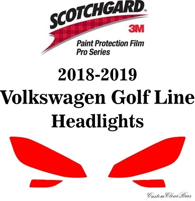 Película de protección de pintura 3M Scotchgard serie Pro 2018 2019 Volkswagen Golf Line Foto 1 de 3