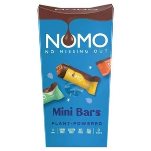 Nomo Assorted Mini Bars Chocolate Box 140g, Gift Gluten Dairy Egg Nut Free - Picture 1 of 7