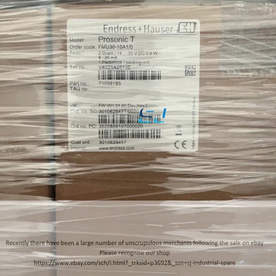 Brand new E+H Endress+Hauser FMU30-10A1/0 Ultrasonic Level Transmitter - Image 1 of 2